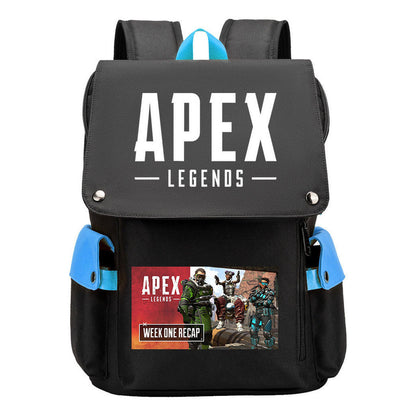 Apex Hero Print Usb Charging Cap Head Style Student School Bag Casual Backpack