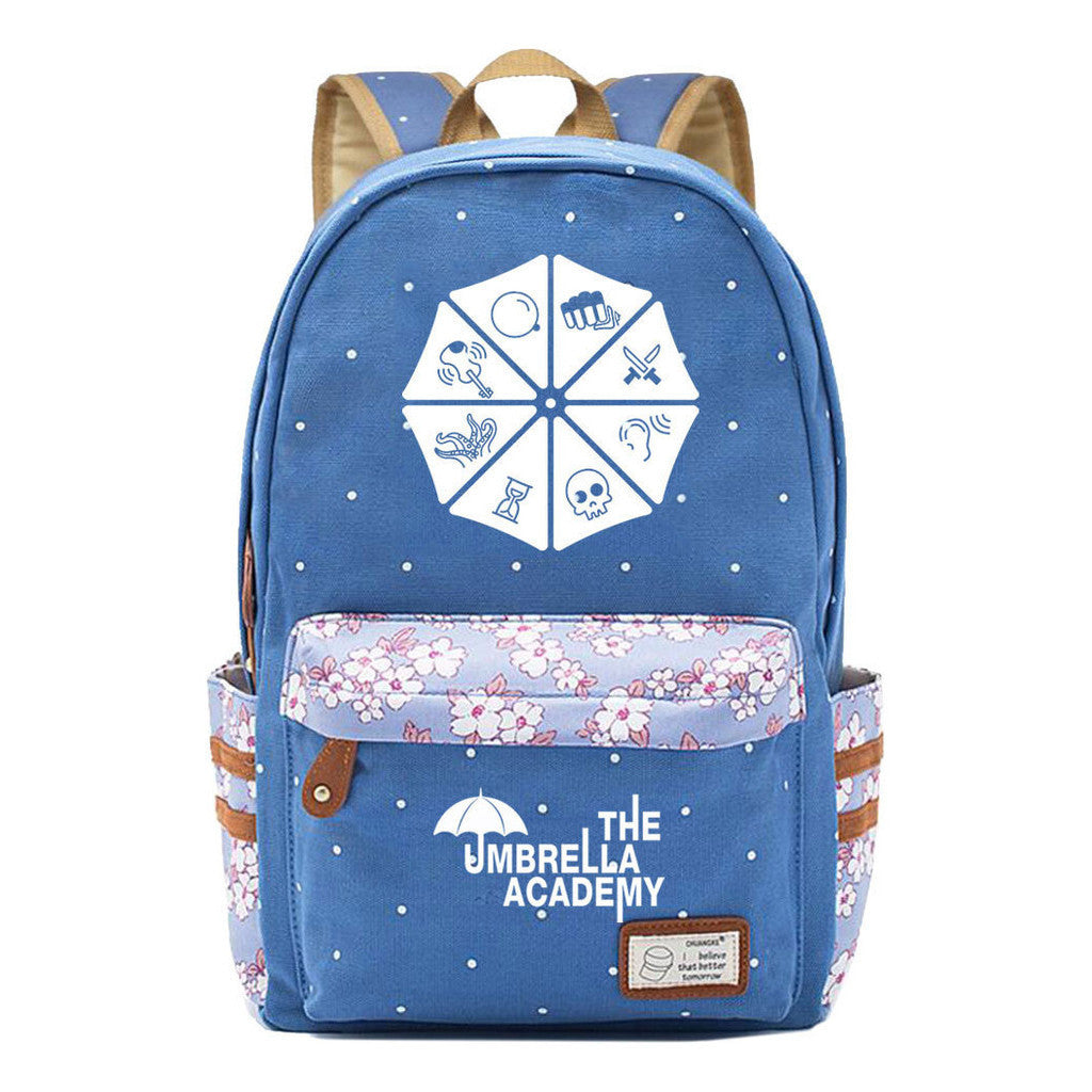 Printed Teenage Girls Backpack, Fashionable And Casual Backpack