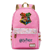 School Of Witchcraft And Wizardry Student Backpack With Floral Canvas Backpack