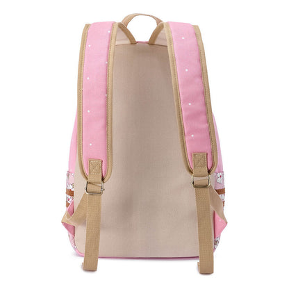 Anime Surrounding Beauty Girl Warrior Youth Student School Bag Fragmented Flower Boy's And Girl's Leisure Backpack