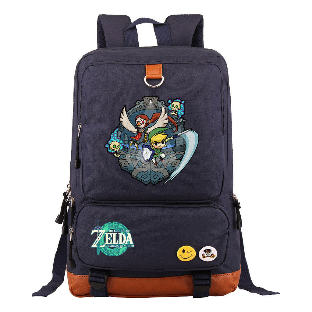 Printed Teenage Student Backpack, Travel Bag, Men's And Women's Backpack