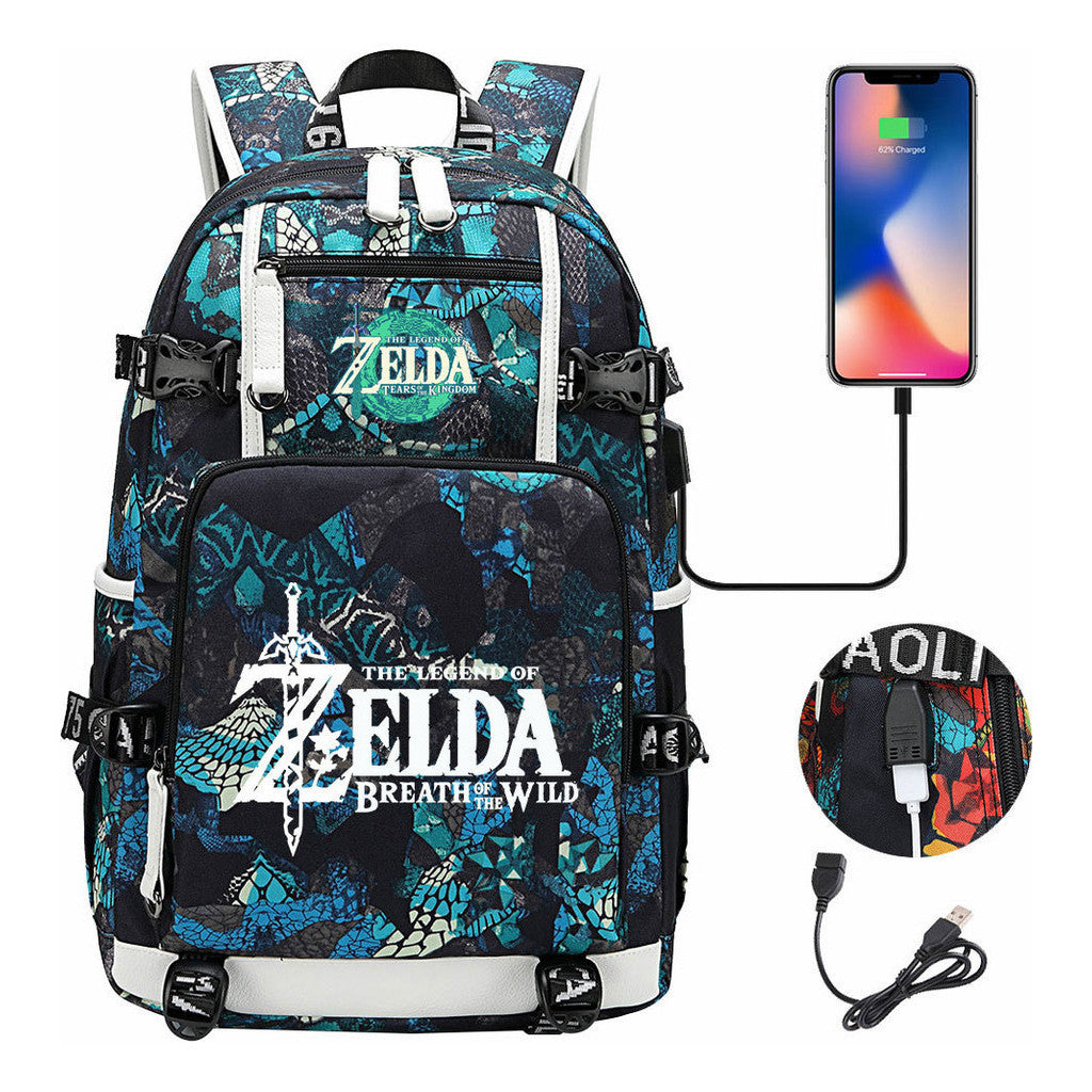 Printed Teenage Student Backpack, Men's And Women's Backpacks, Travel Backpacks