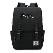 Superhero Batman Print Student Backpack Casual Belt Buckle Classic Backpack