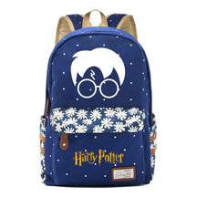 School Of Witchcraft And Wizardry Youth Student Backpack, Floral Canvas, Female Backpack