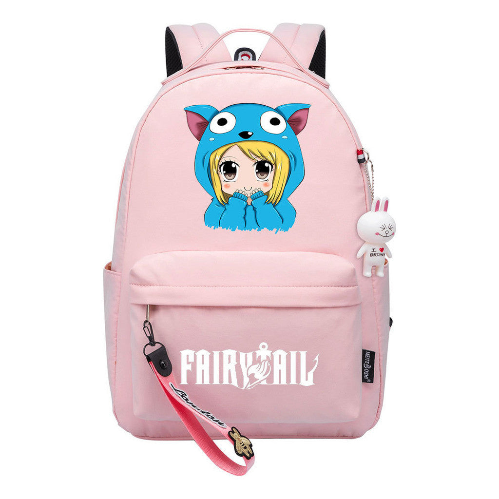 Printed Teenage Student Backpack, Casual Bag, Girl Backpack