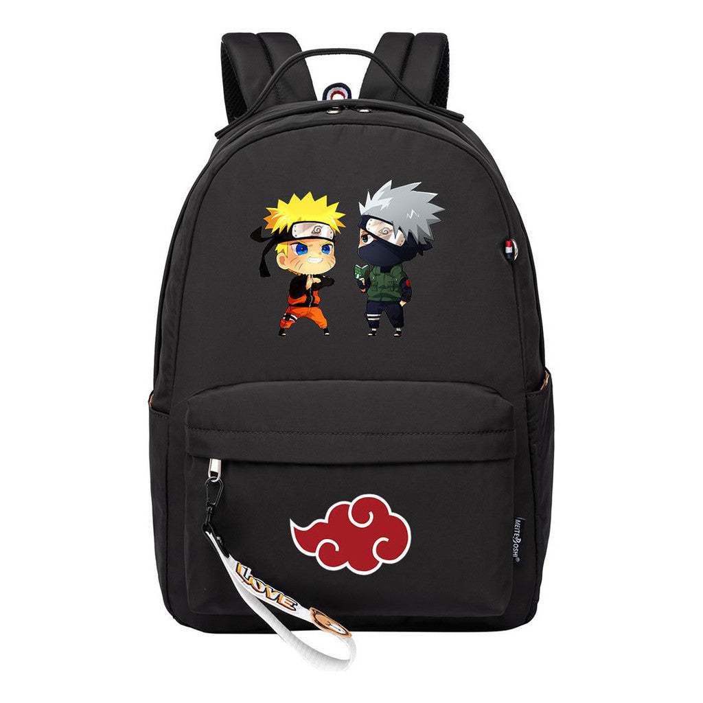 Naruto Printed Teenage Student Backpack, Casual Bag, Girl Backpack