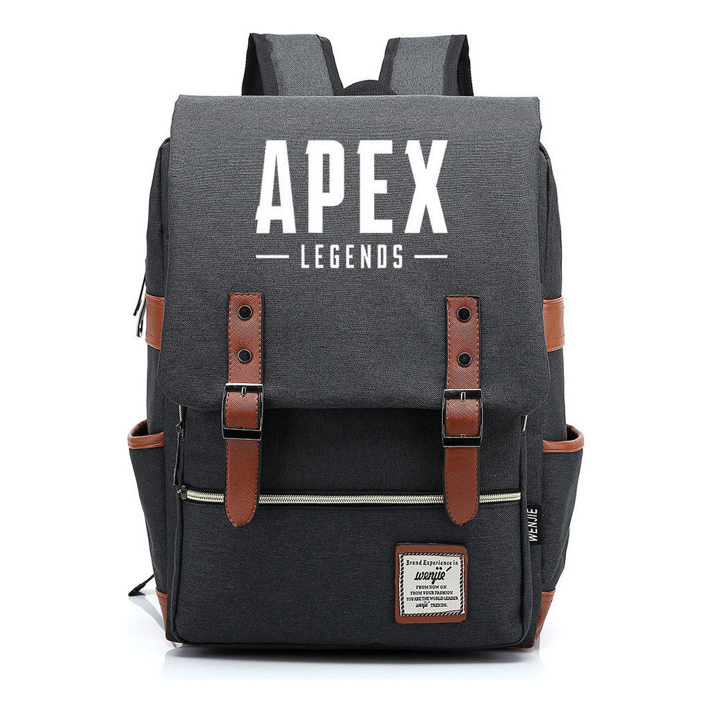 Game Apex Hero Print Youth Student School Bag Men's And Women's Casual Belt Buckle Classic Backpack