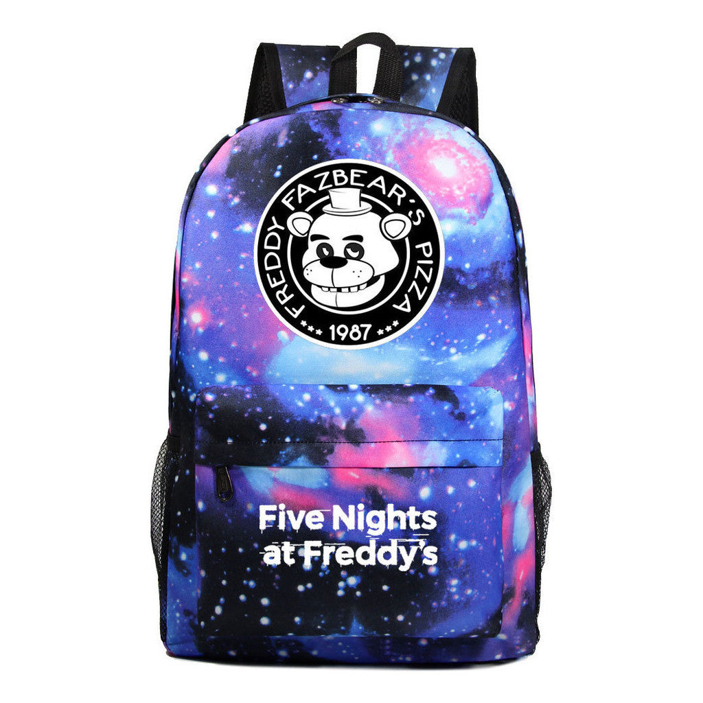 Fashion Toy Bear Game Fashion Starry Sky Youth Student Backpack Men's And Women's Leisure Backpack