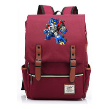 Transformed Mecha Printed Student Backpack For Men And Women's Leisure Backpack