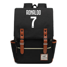 Football Star Cristiano Ronaldo Printed Student Backpack For Men And Women's Casual Classic Backpack