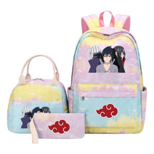 Naruto Student Girl Backpack Lunch Bag Three Piece Set Backpack Set