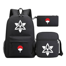 Anime Naruto Starry Sky Youth School Bag Three Piece Set For Men And Women Backpack Set