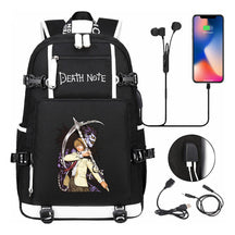 Death Note Usb Large Capacity Youth Student Backpack Men's And Women's Leisure Travel Backpack