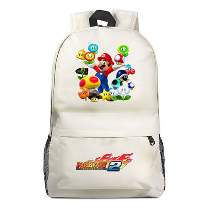 Super Mario Starry Sky Youth Student Backpack For Men And Women's Leisure Travel Backpack