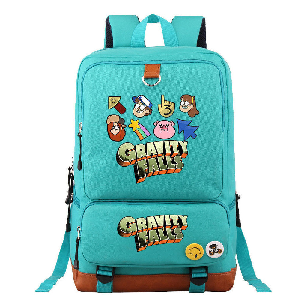 Strange Town Youth Student School Bag Large Capacity Travel Bag Men's And Women's Backpack