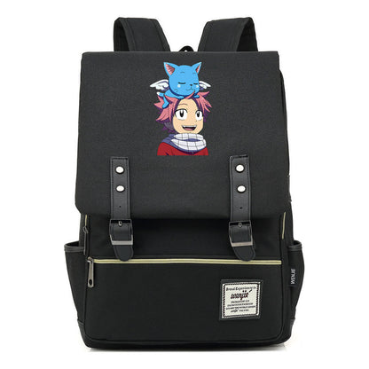 Printed Schoolbag Leisure Belt Buckle Classic Backpack For Young Students