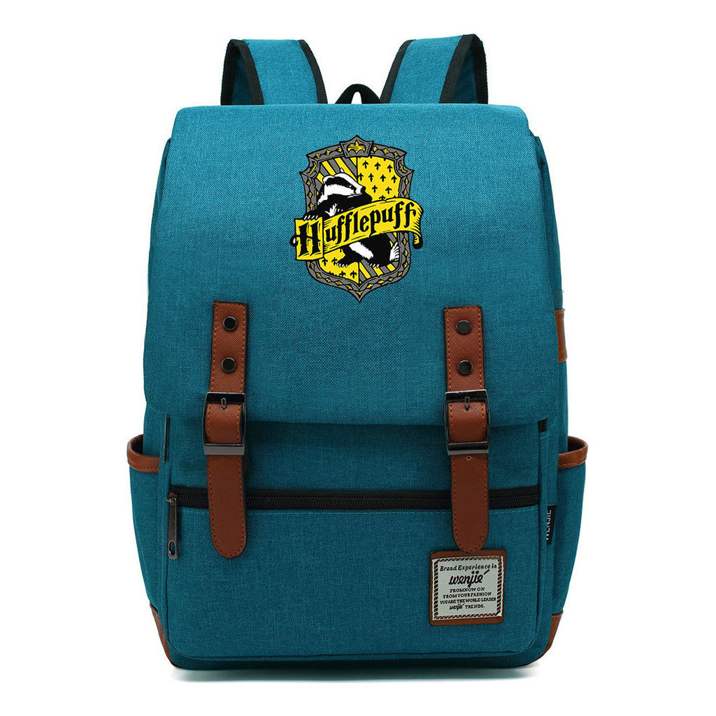 School Of Witchcraft And Wizardry Printed Teenage Student Backpack For Men And Women With Casual Belt Buckle Classic Backpack  43*29*13.5cm