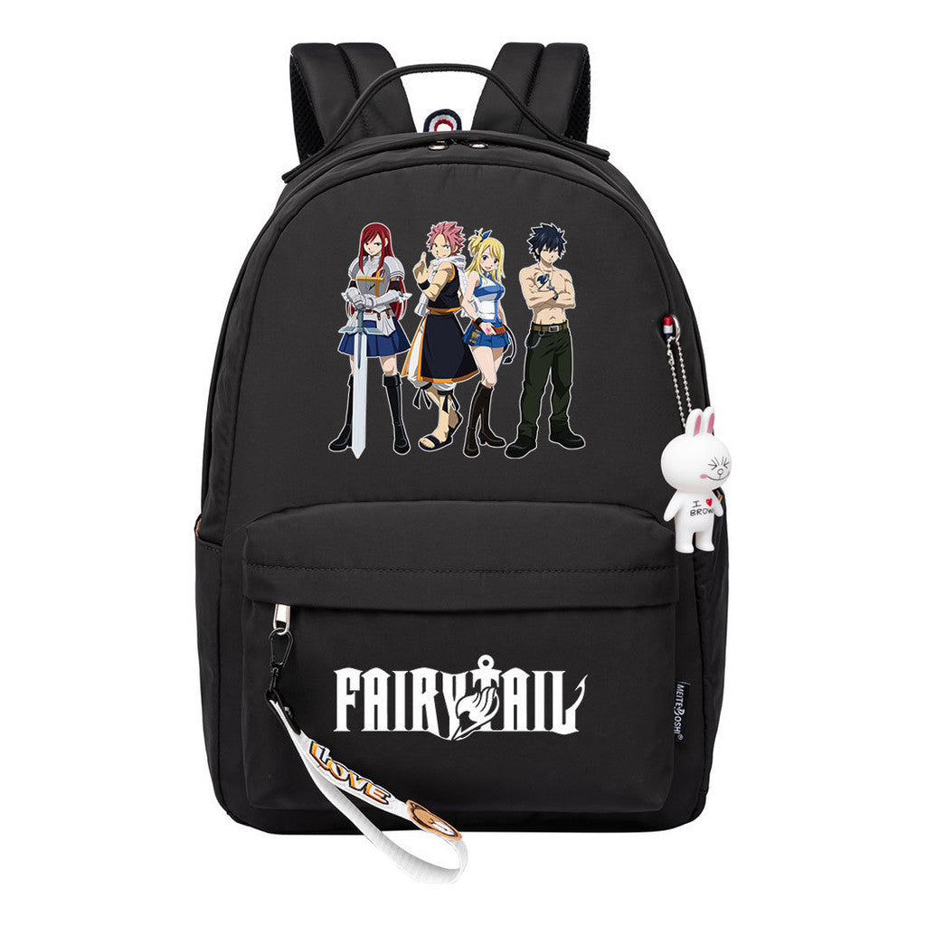 Printed Teenage Student Backpack Men And Women, Casual Bag Girls Backpack