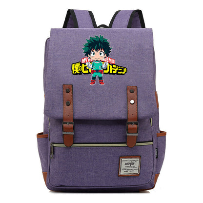 Anime My Heroes Academy Printed Youth Student Backpack Leisure Classic Backpack