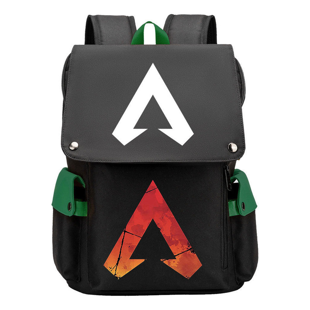 Apex Hero Print Usb Charging Head Youth School Bag Casual Backpack