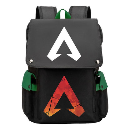 Apex Hero Print Usb Charging Head Youth School Bag Casual Backpack
