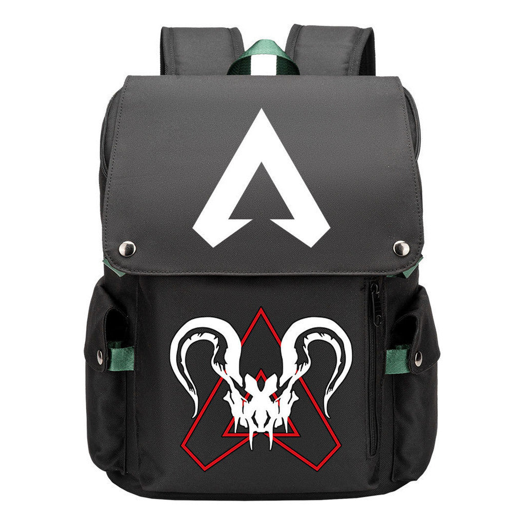Apex Hero Print Usb Charging Head Youth School Bag Casual Backpack