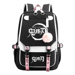 Cartoon Fashion Usb Youth Student School Bag Casual Ribbon Flip Backpack