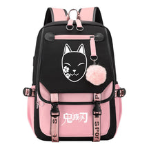 Cartoon Fashion Usb Youth Student School Bag Casual Ribbon Flip Backpack