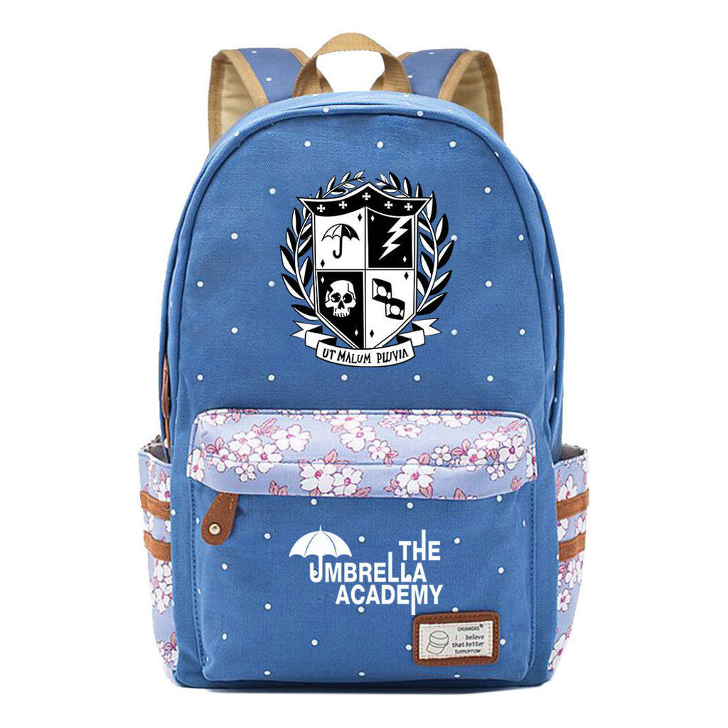 Printed Teenage Girls Backpack, Fashionable And Casual Backpack