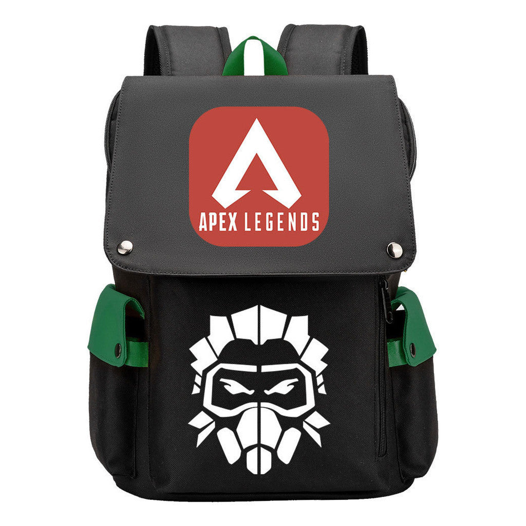 Apex Hero Print Usb Charging Head Youth School Bag Casual Backpack