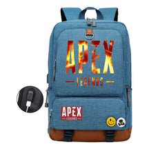 Apex Hero Print Usb Youth School Bag Leisure Travel Backpack
