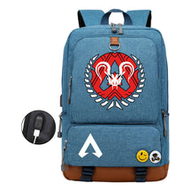 Apex Hero Print Usb Student Backpack Casual Backpack