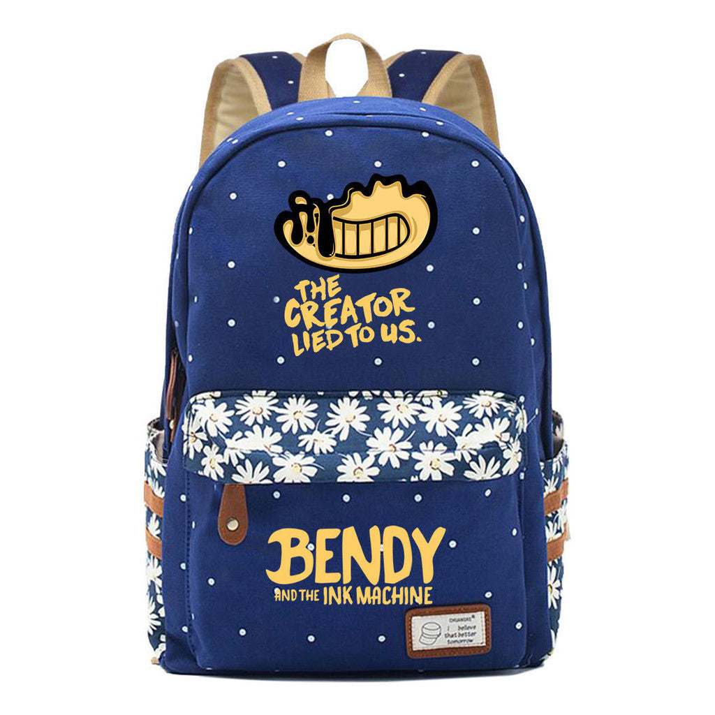 Game Bandy And Impression Machine Youth Student School Bag Fragmented Flower Men's And Women's Backpack