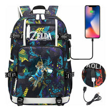 Legend Of Zelda Printed Youth Student Backpack For Men And Women With Large Capacity Leisure Travel Backpack