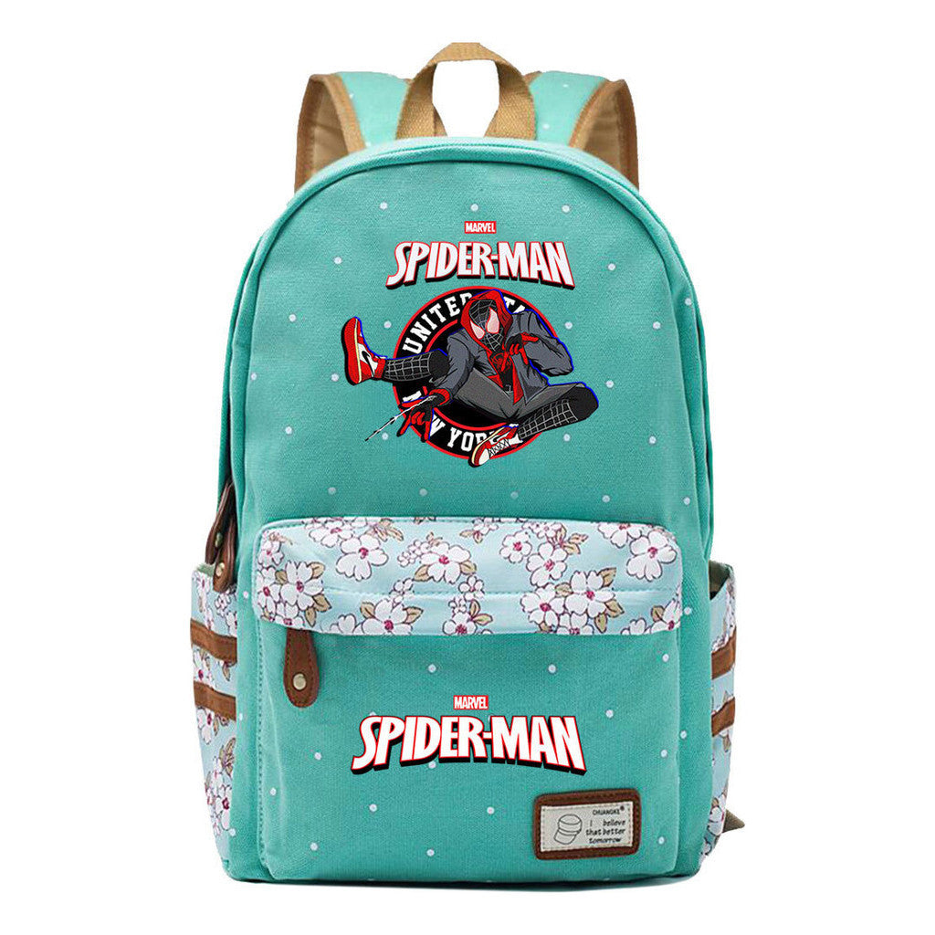 Superhero Printed Teenage Primary And Secondary School Backpacks For Men And Women's Leisure Travel Backpacks