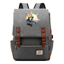 Game Tear Print Of The Kingdom Of Zelda Youth Primary And Secondary School Student Backpack Usb Men's And Women's Leisure Backpack