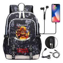Toy Bear Game Peripheral Print Usb Youth Student Backpack For Men And Women Leisure Backpack