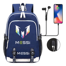 Sports Football Stars, Teenagers, Primary And Secondary School Students, Backpack Usb, Men's And Women's Leisure Backpack