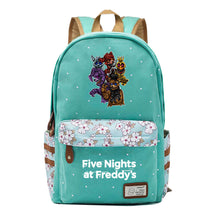 Toy Bear Game, Fashionable Print, Teenage Girl Student Backpack, Casual Canvas Backpack