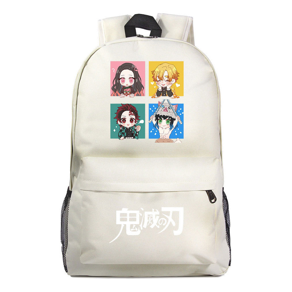 Cartoon Fashion Printed Youth Student Backpack Men And Women's Leisure Backpack