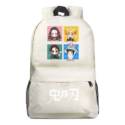 Cartoon Fashion Printed Youth Student Backpack Men And Women's Leisure Backpack