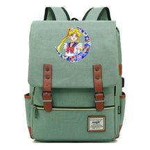 Beautiful Girl Warrior Youth Student School Bag Usb Men's And Women's Leisure Backpack