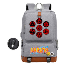 Naruto Printed Usb Student Backpack For Men And Women's Leisure Travel Backpack