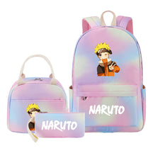 Naruto Girls School Bag Lunch Bag Three Piece Set Backpack Set