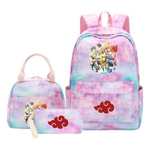 Naruto Student Girl Backpack Lunch Bag Three Piece Set Backpack Set
