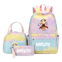 Naruto Teenage Student Girls School Bag Lunch Bag Three Piece Set Backpack Set