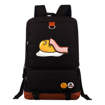Cartoon Anime Lazy Egg Youth Student Backpack With Large Capacity Travel Bag For Boys And Girls Backpack