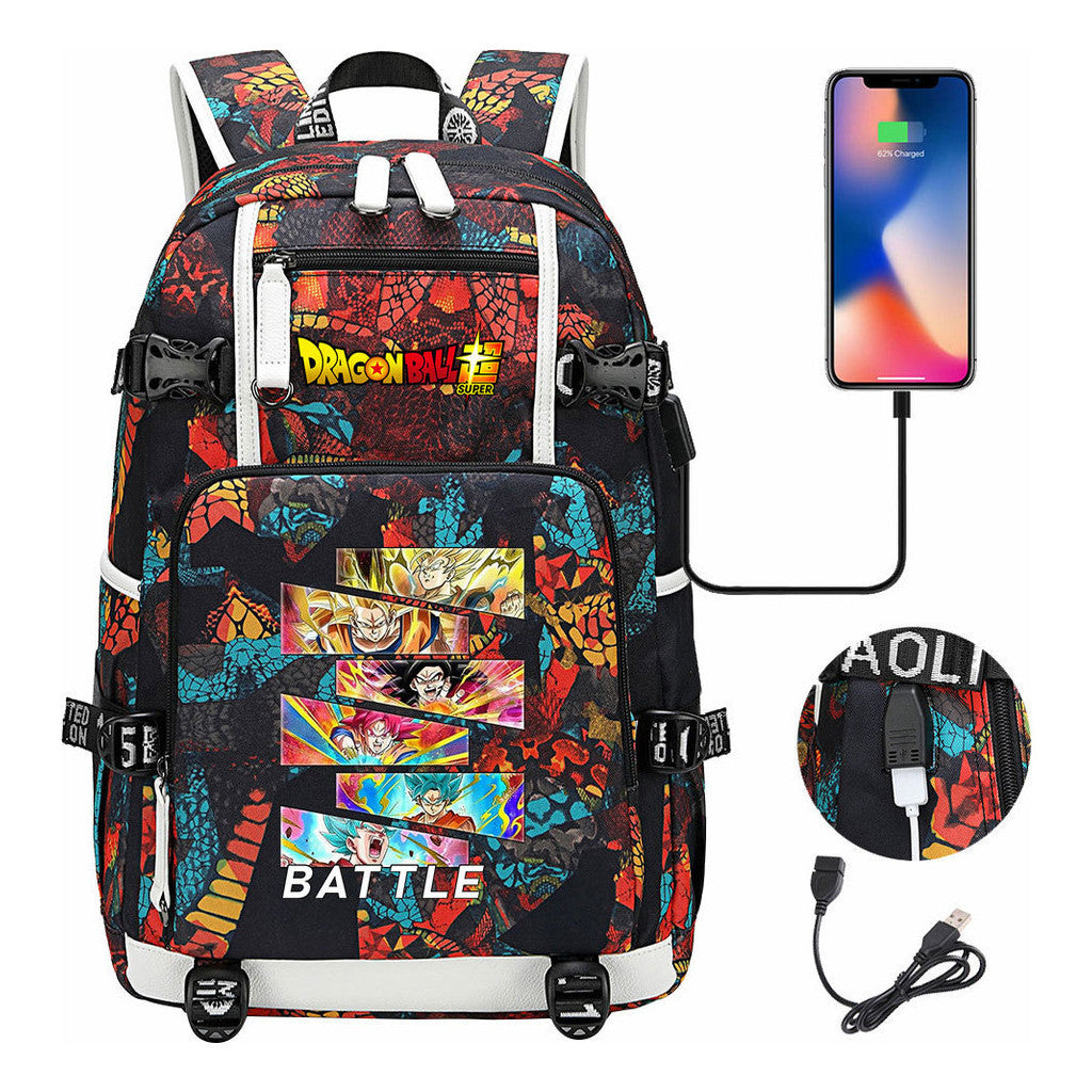 Sun Wukong Usb Large Capacity Youth Student Backpack For Leisure Travel Backpack