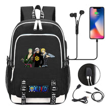 Pirate King Lufei Youth Student School Bag Usb Men's And Women's Leisure Backpack