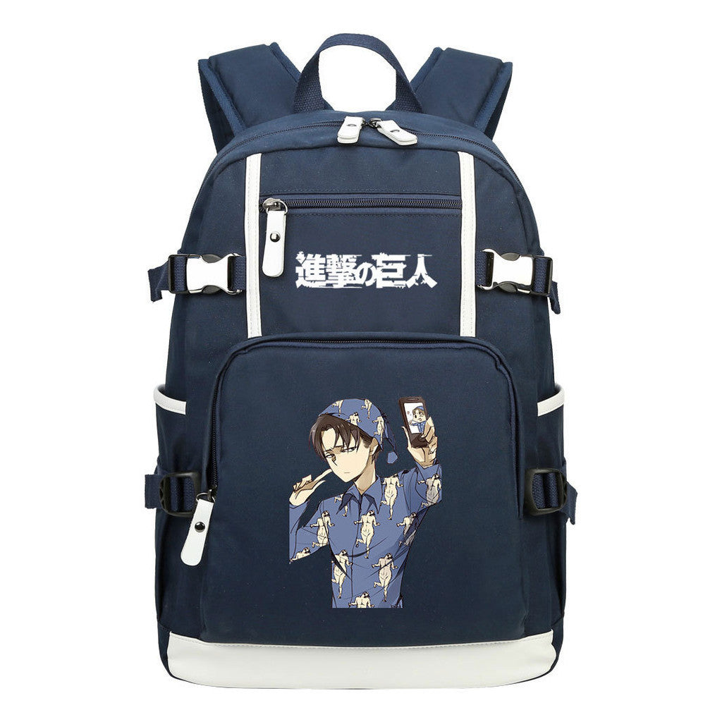 Giant Soldier Captain Alan Of Anime Attack Student Backpacks, Men's And Women's Backpacks, Leisure Travel Backpacks, Backpacks